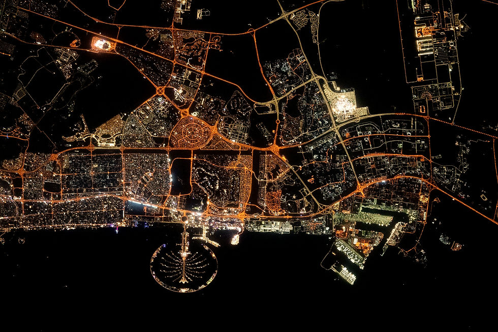 Il quartiere di Jebel Alì a Dubai - Veduta