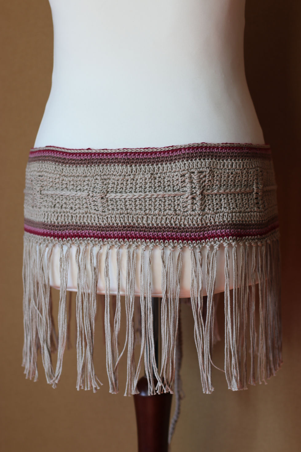 Miniature : Large ceinture en crochet bohème SKANDA