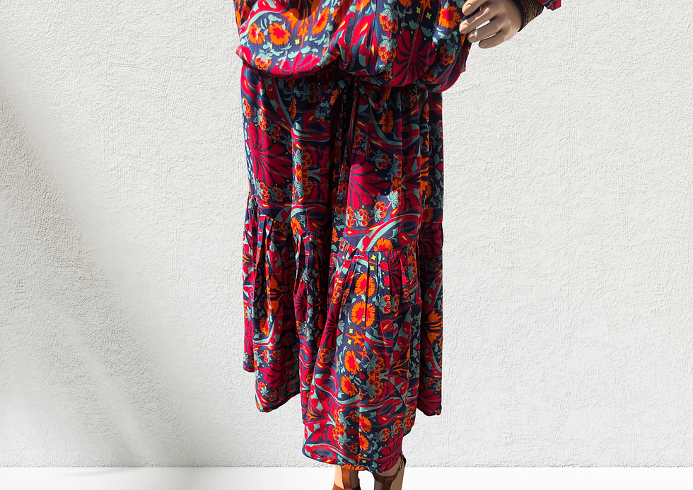 Miniature : Robe longue bohémienne T S/L  MANYLA