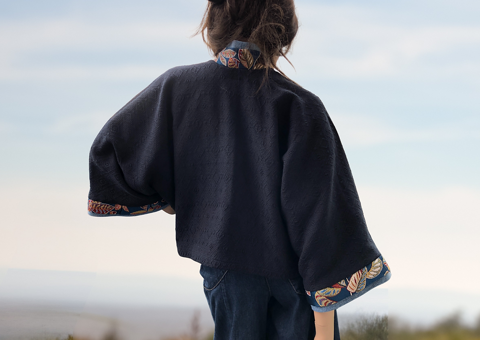 Miniature : Kimono court, veste mi-saison T/U JAIANA