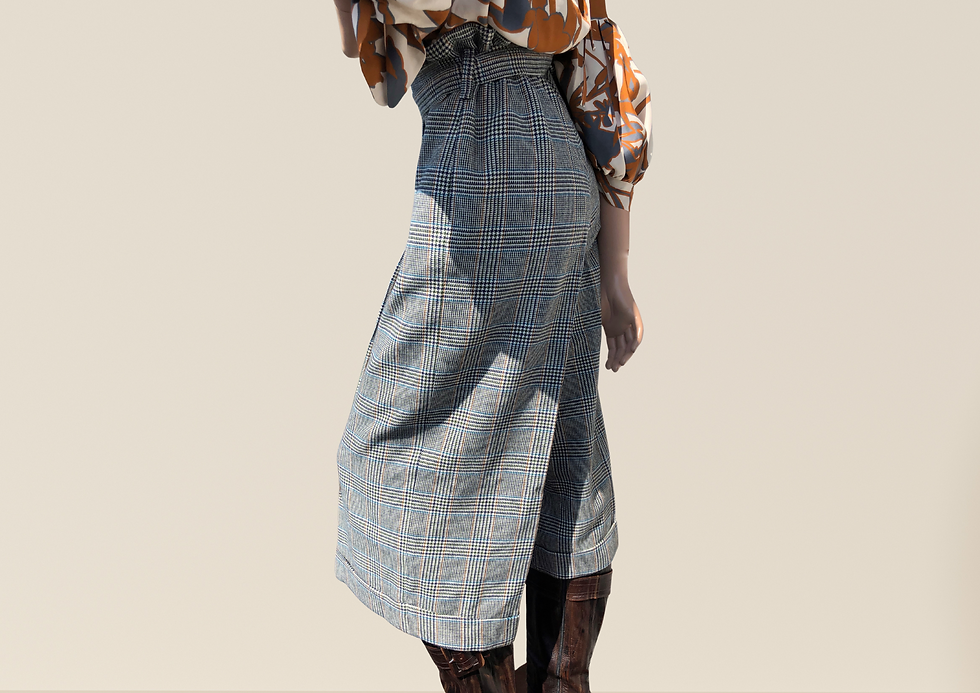 Miniature : Pantacourt ample taille haute, T: S/M  ARNYL