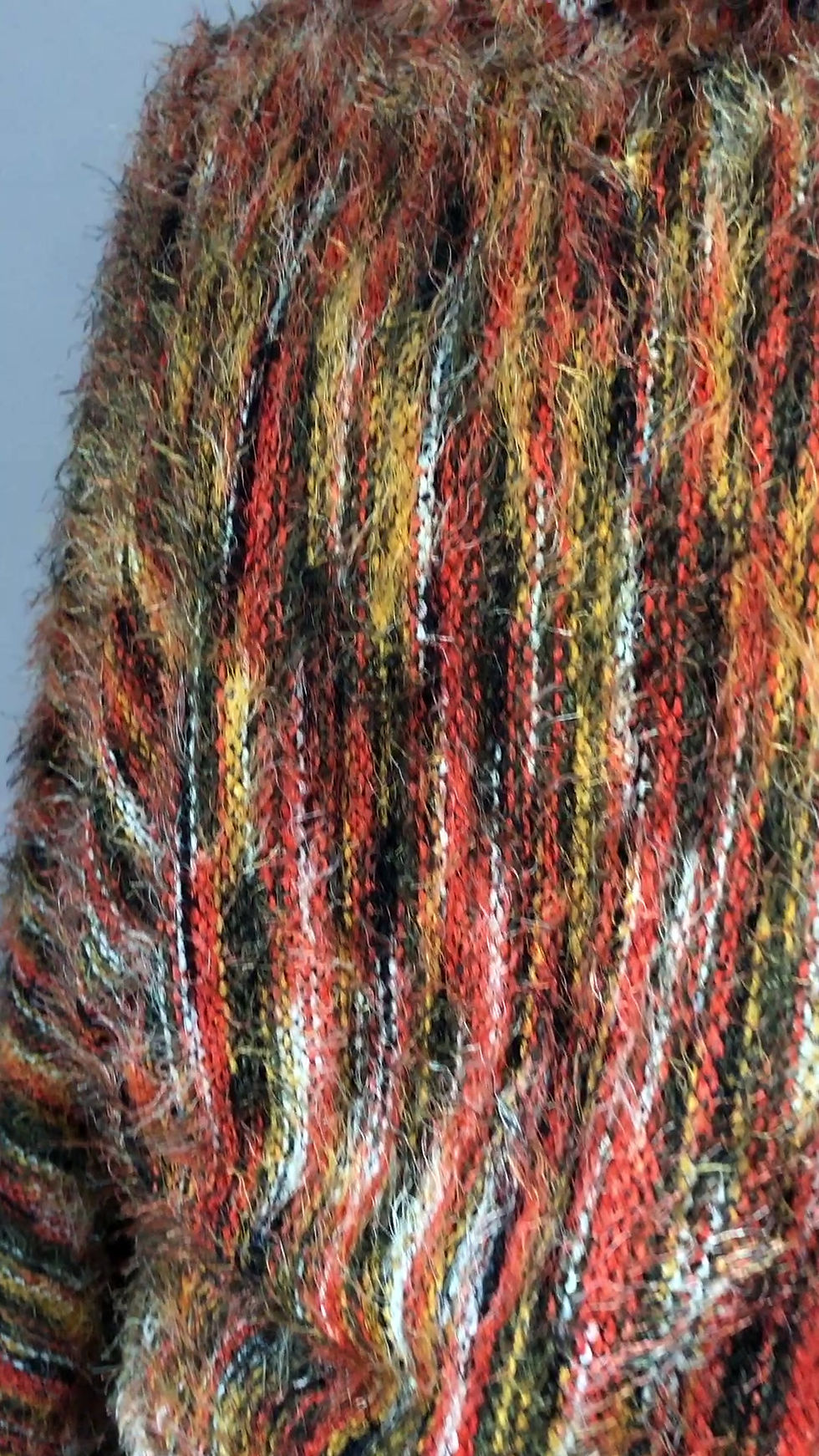 Miniature : Pull poncho femme en maille coloris multicolore GITA