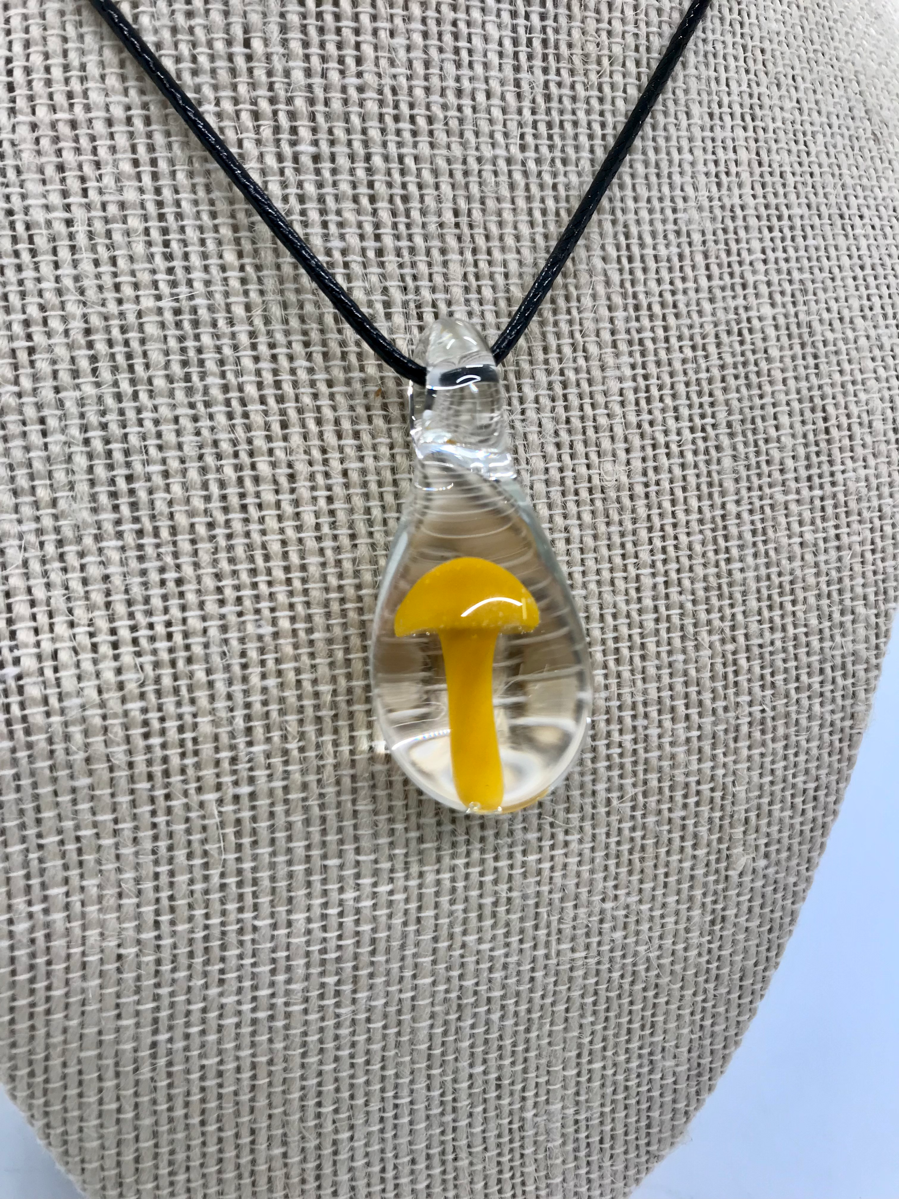 Mushroom Pendant - yellow