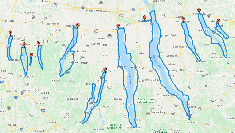 A Comprehensive Guide to Cycling All 11 Finger Lakes in New York State