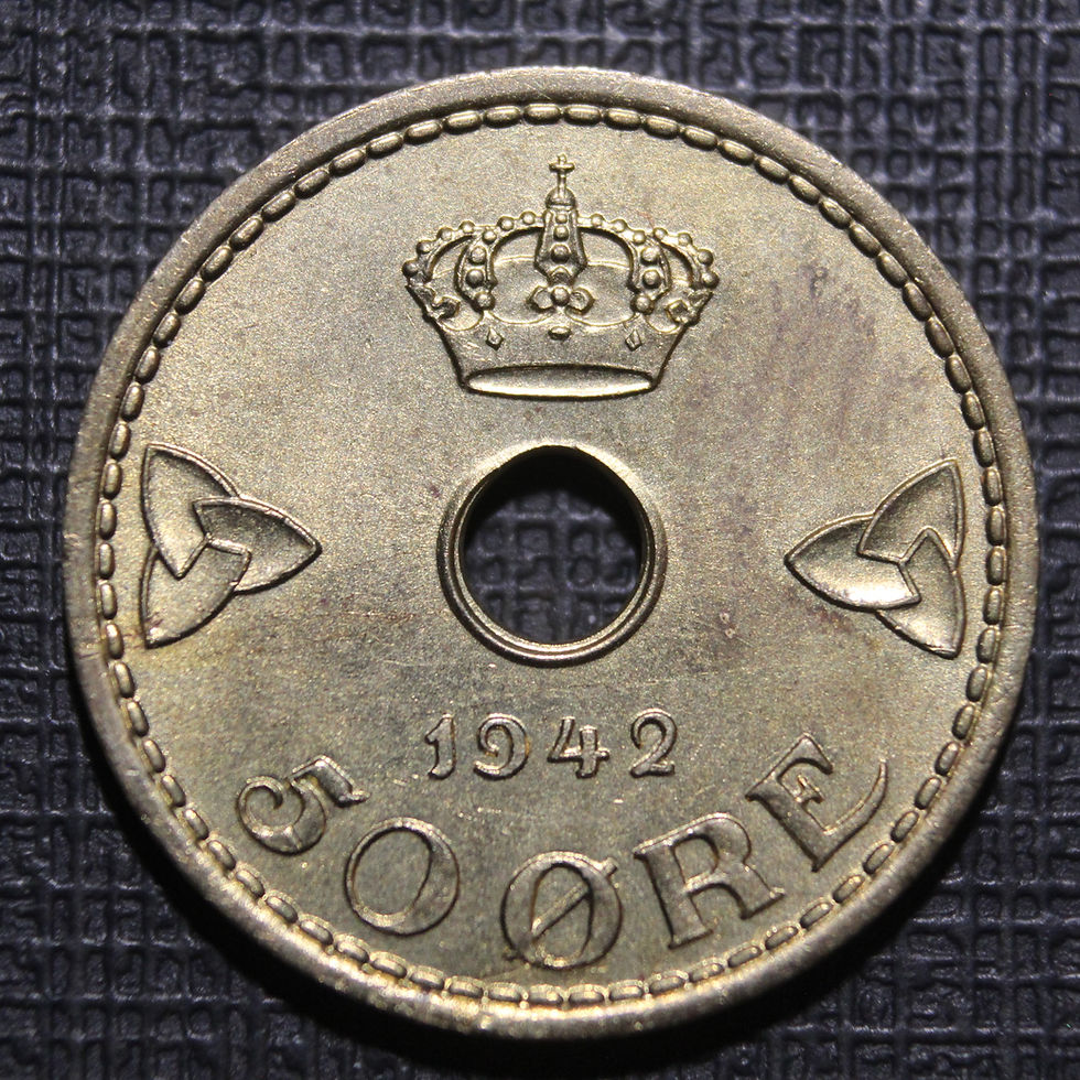 Miniatyrbilde: 50 øre London 1942