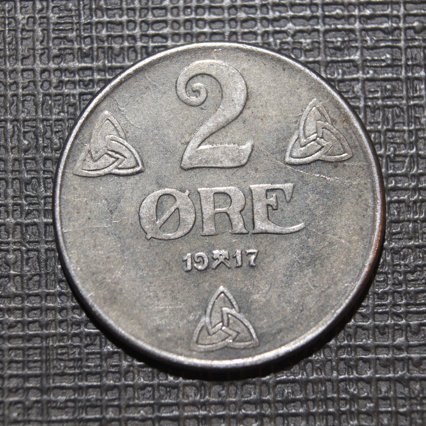 2 øre 1917 DS