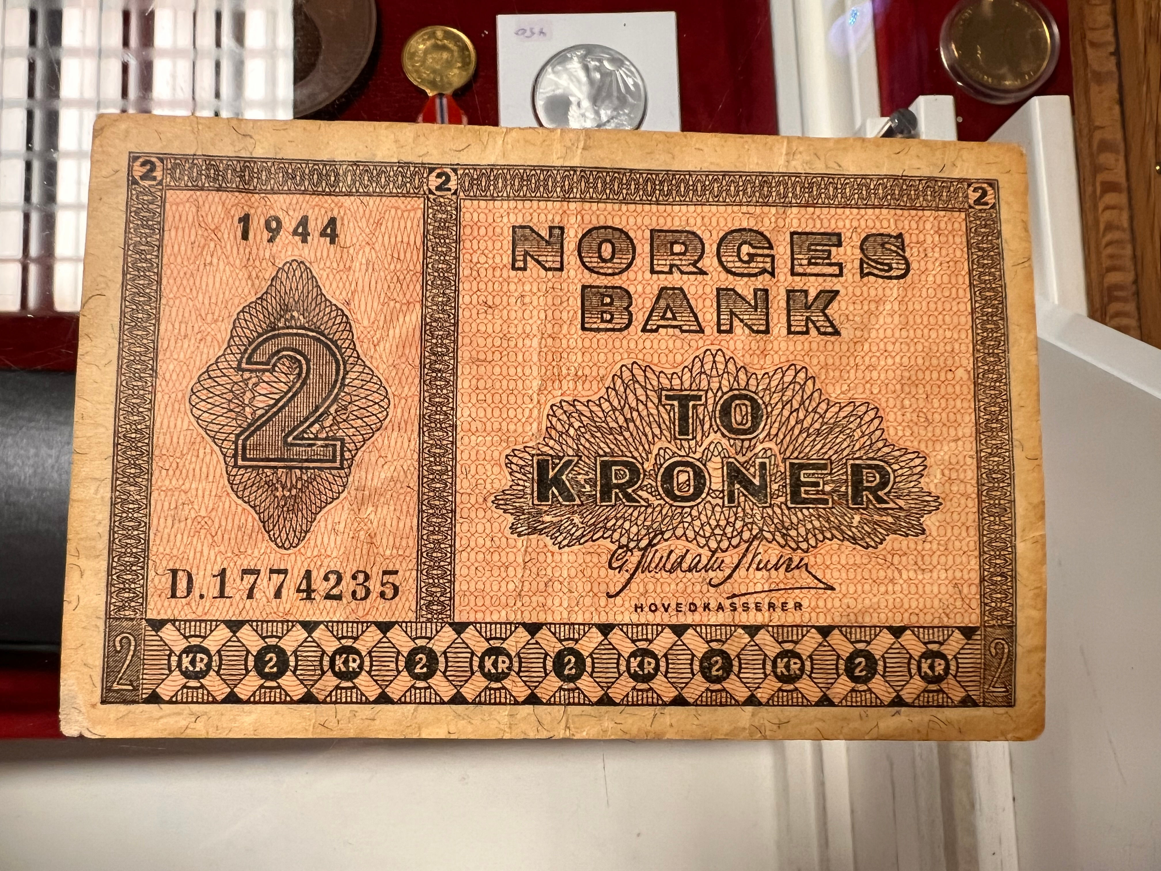 2 krone 1944 D