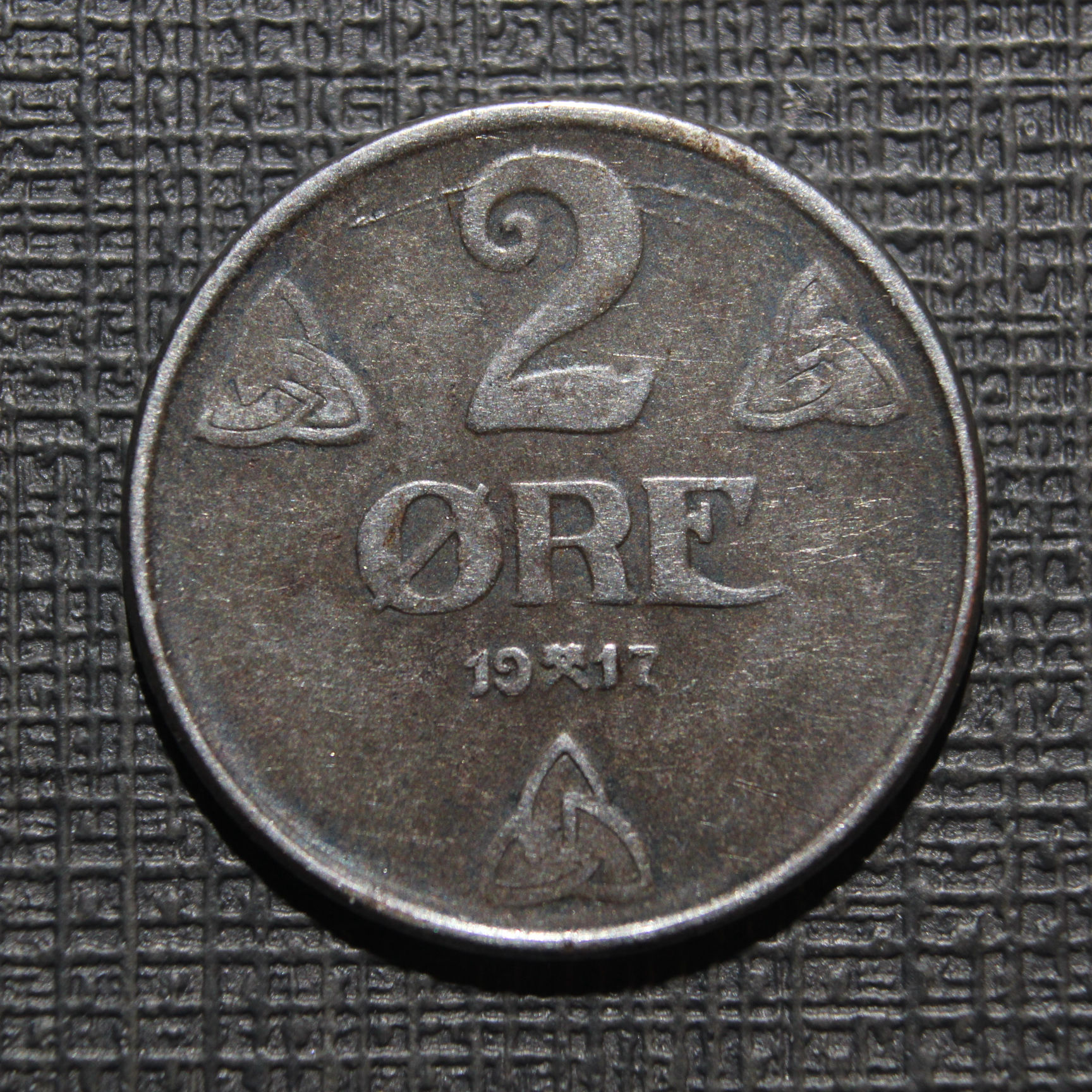 2 øre 1917 DS