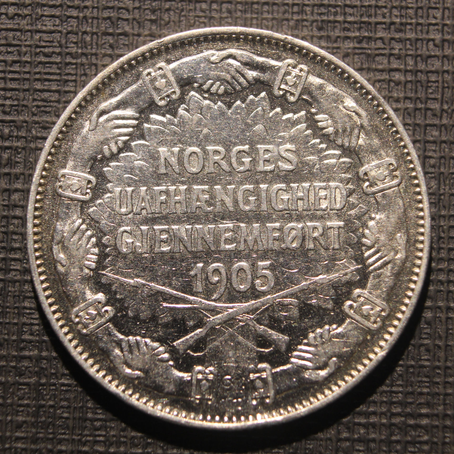 2 kroner 1907 "Gevær"