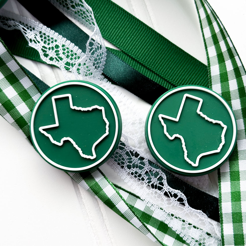 UNT Mean Green Texas Boot Buttons