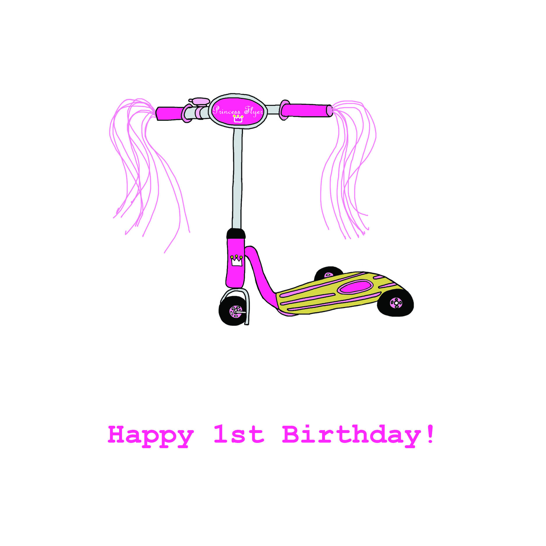 1st birthday  - scooter