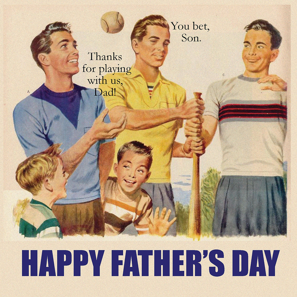 Father's day - cheesey baseball
