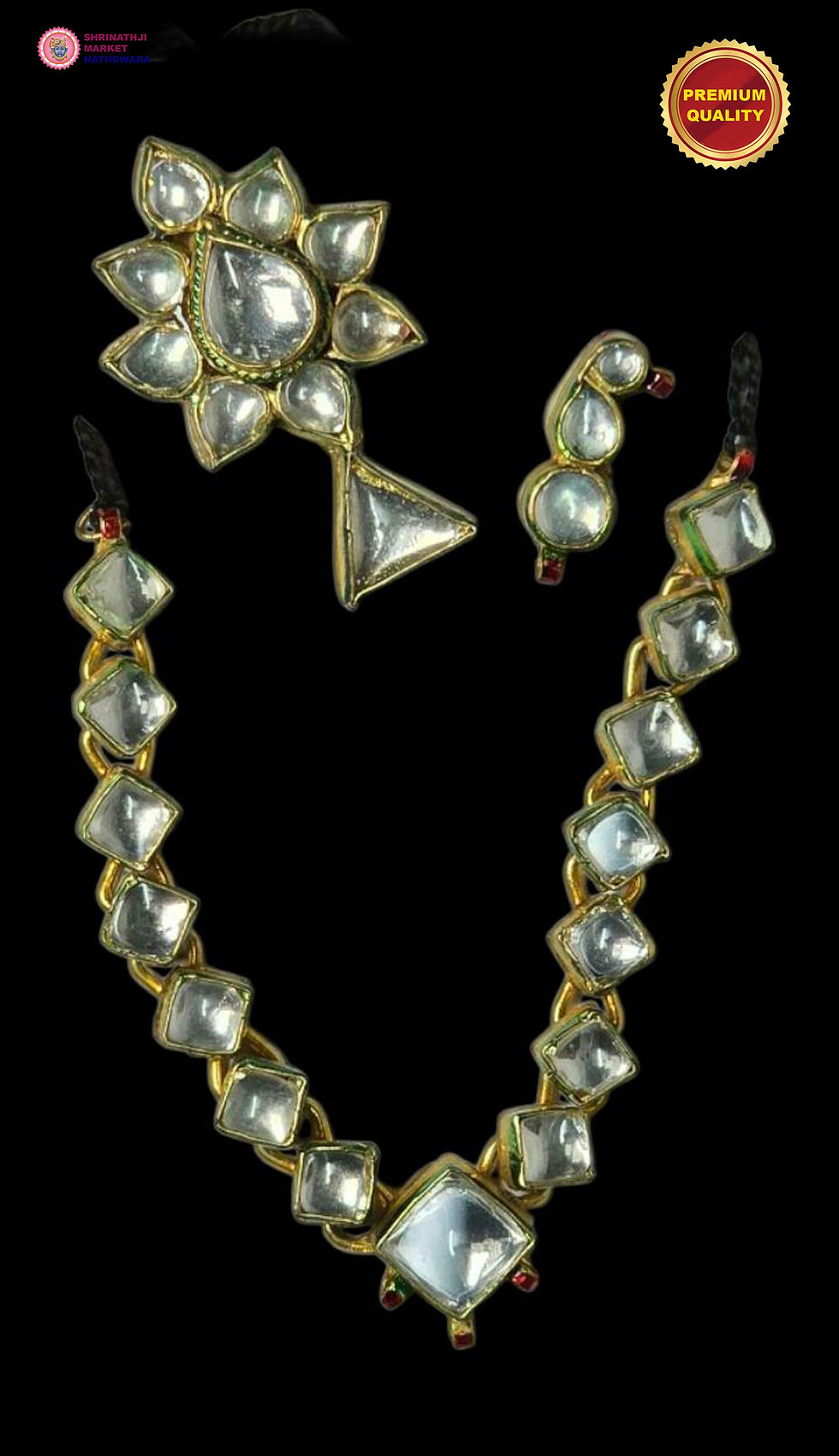 kundan mukut shringar set