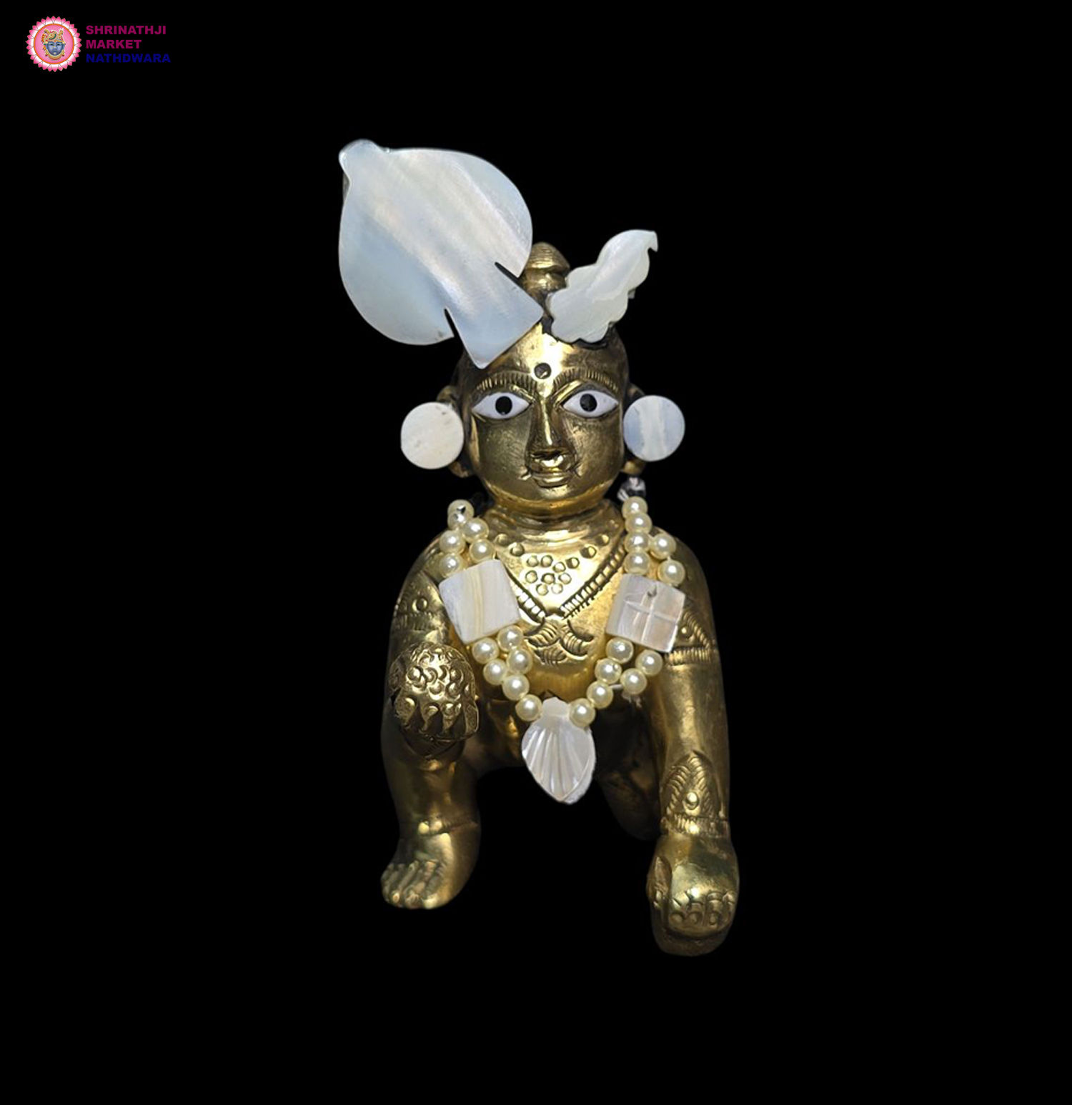 Moti seep white shringar set