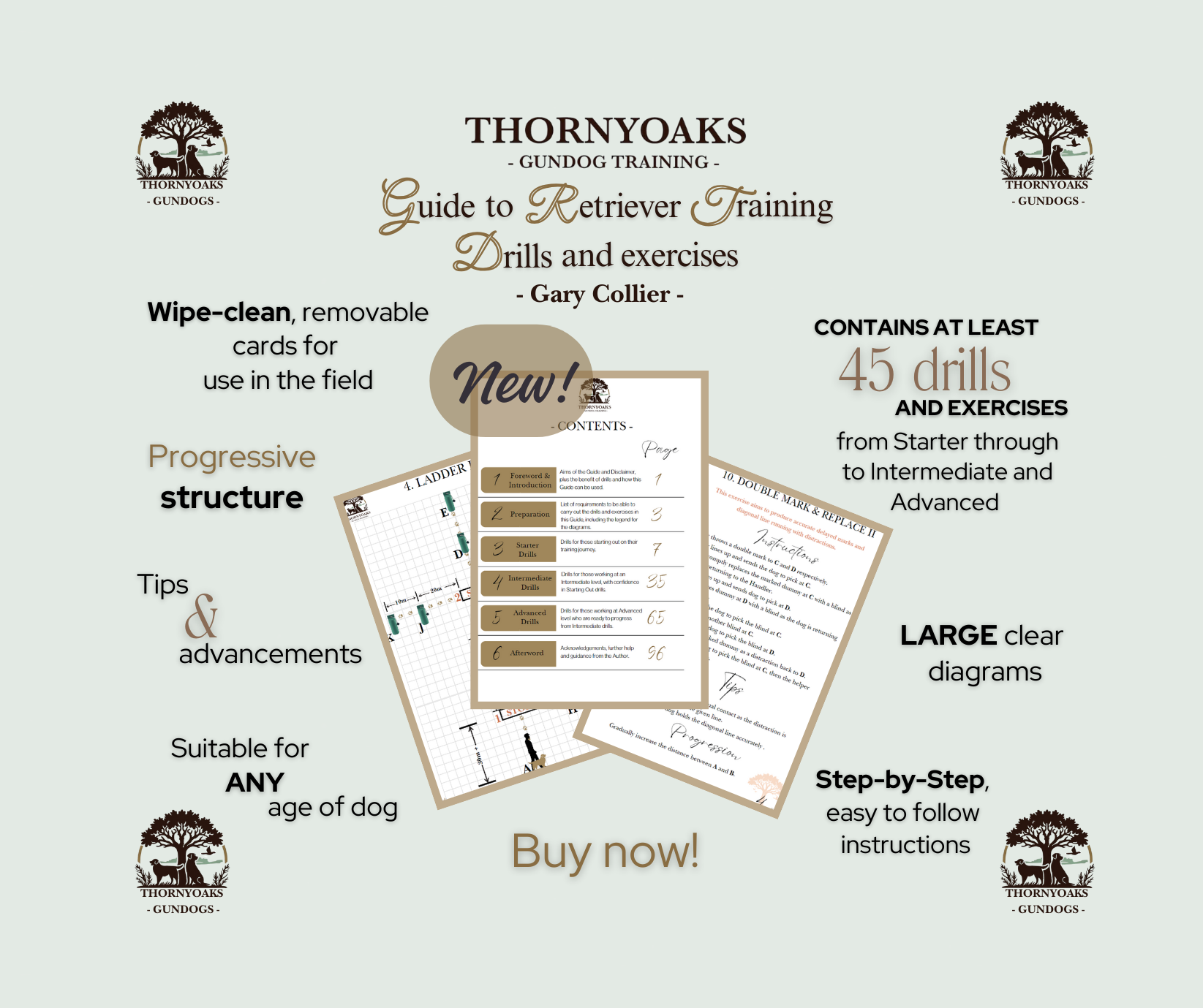 Thornyoaks Gundogs Guide to Retriever Training Drills & Exercises, by G Collier