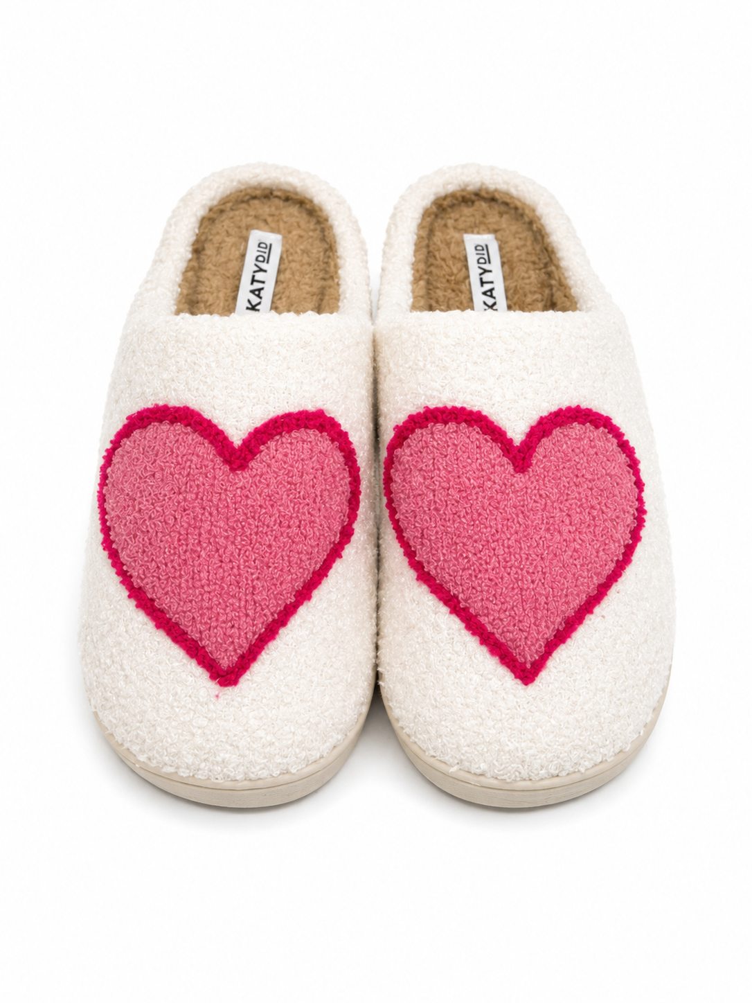 Pink Heart Slippers