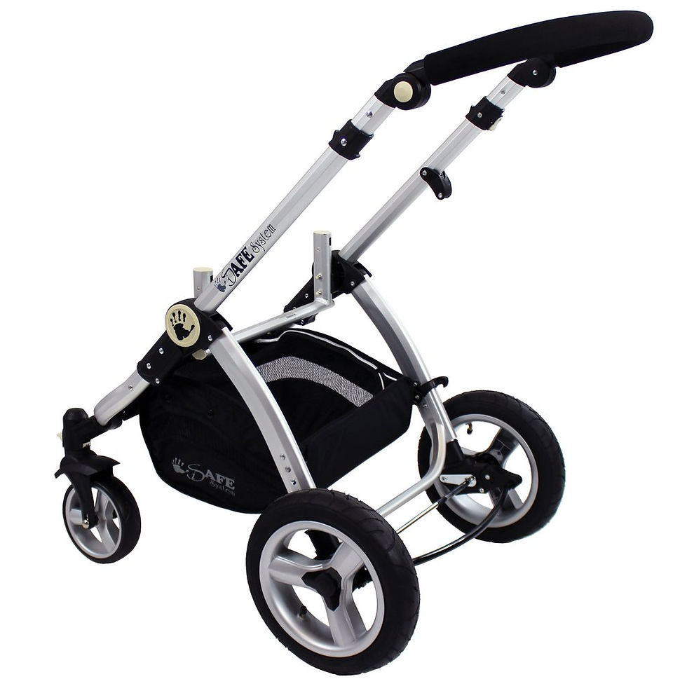 Thumbnail: ISafe 2 in 1 Baby Brown Carrycot Stroller Pram