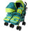 Thumbnail: Optimum Lil Friend Double Twin Stroller with Raincover and Bag