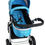 Thumbnail: ISAFE 2 In 1 Baby Blue Carrycot Pram Stroller