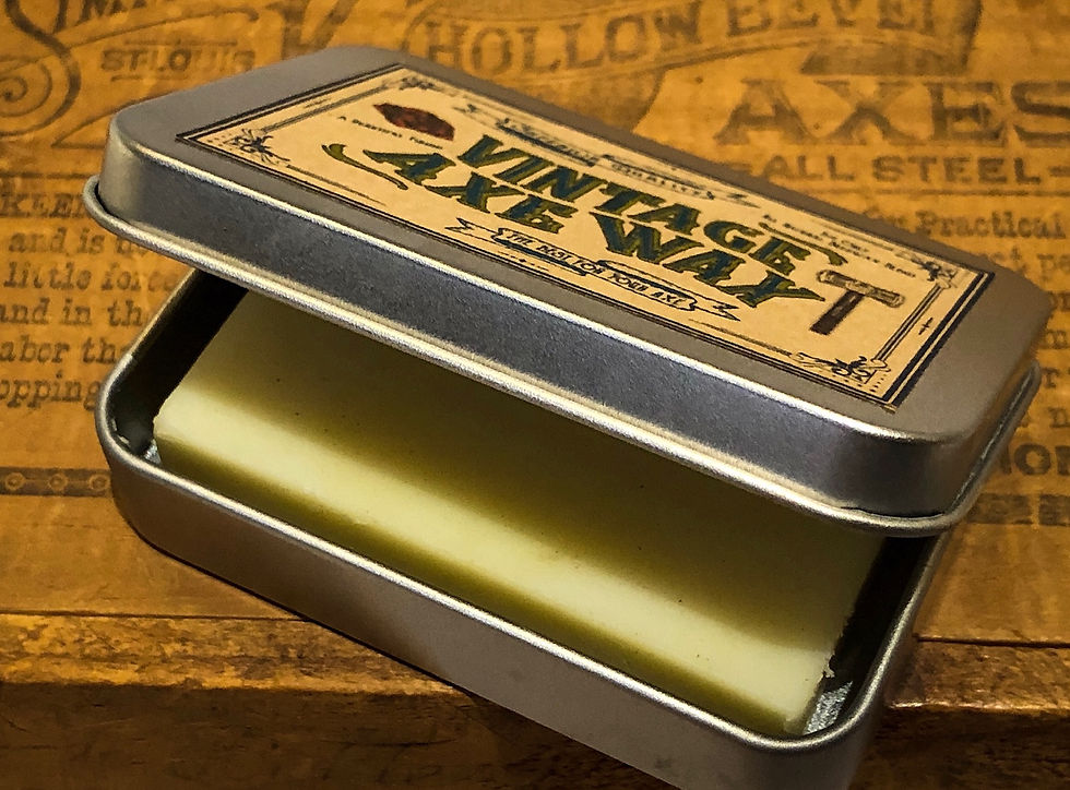 Thumbnail: Vintage Axe Wax 4oz bar w/tin