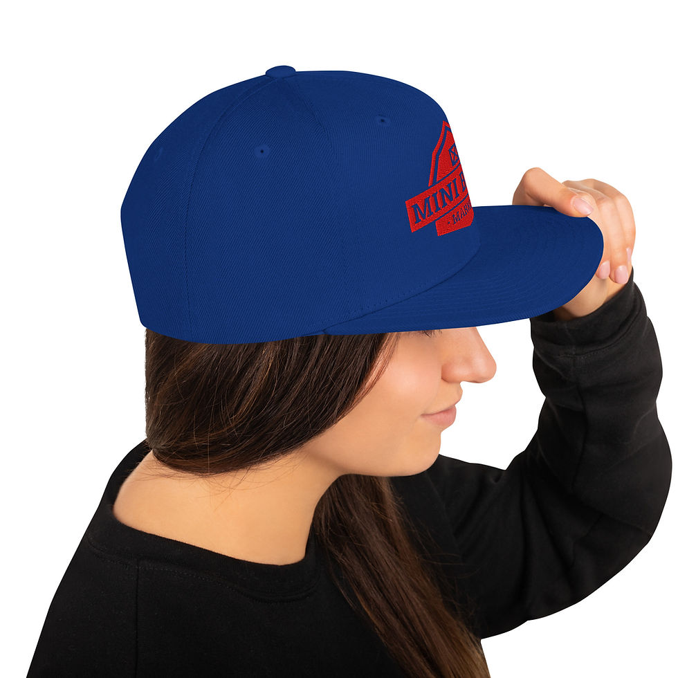 Thumbnail: Mini Barn Market Red Logo - Classic Snap Back Hat