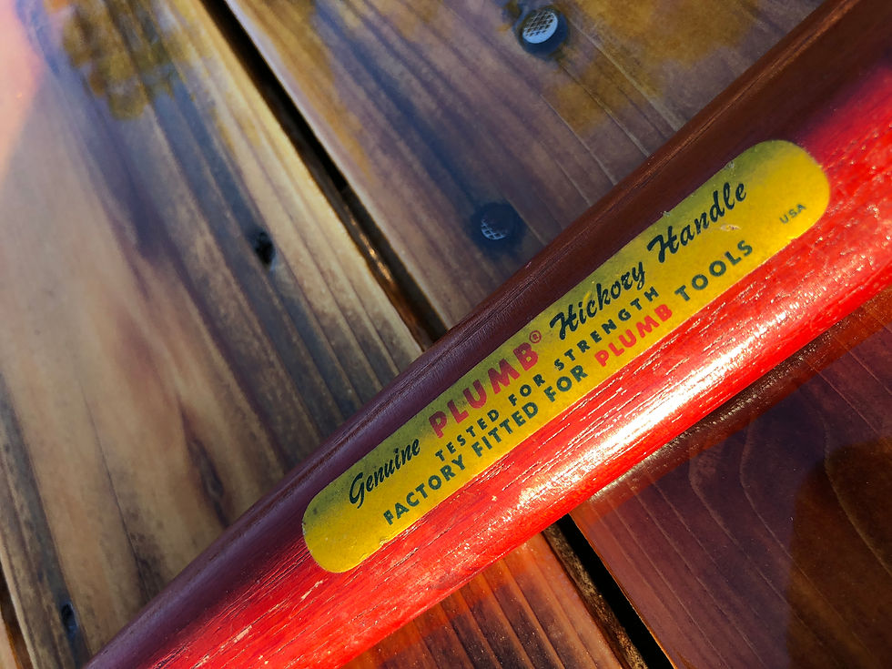 Thumbnail: VINTAGE PLUMB RED - original red handle stain & finish