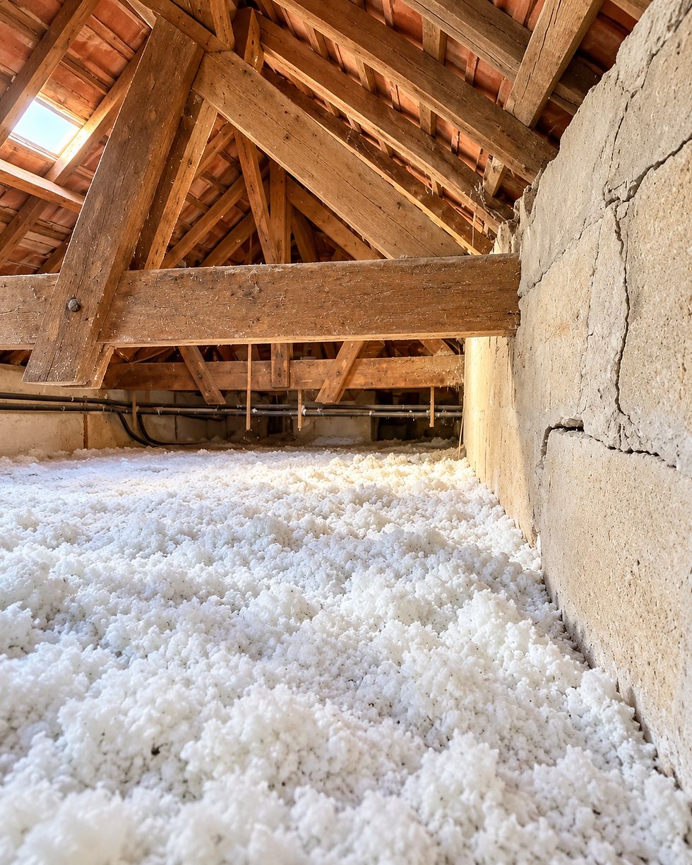 Inspection de l’isolation des combles par un expert bâtiment en Gironde