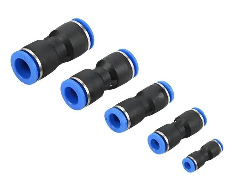 ACOPLE RAPIDO UNION PLASTICA RECTA PARA AIRE PU AZUL