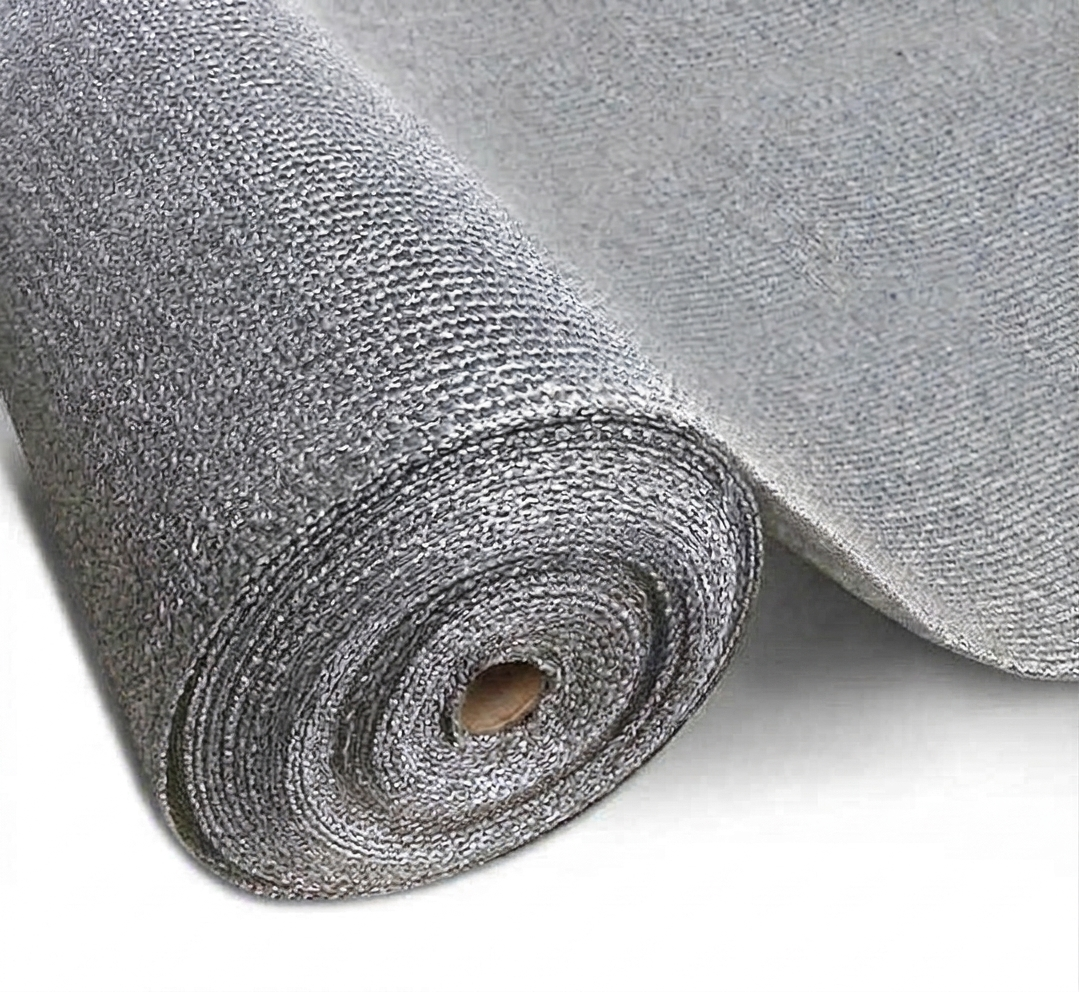 MEDIA SOMBRA 2 METROS DE ANCHO PLATA 90% SOMBRA (PRECIO ROLLO X 50MTS)