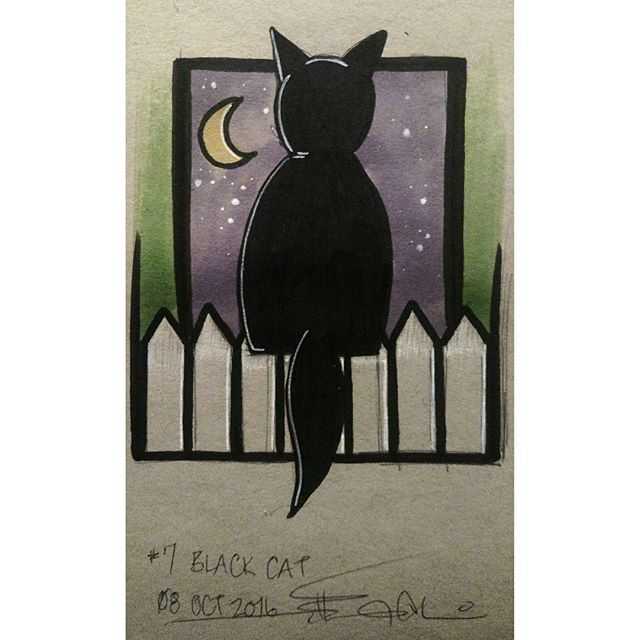 #inktober no 7 #blackcat
