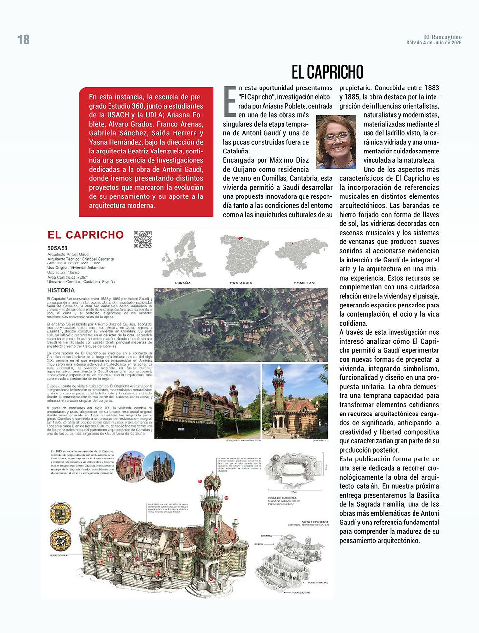 Cuarta entrega de la serie dedicada a Gaudí: Estudio 360 presenta "El Capricho"