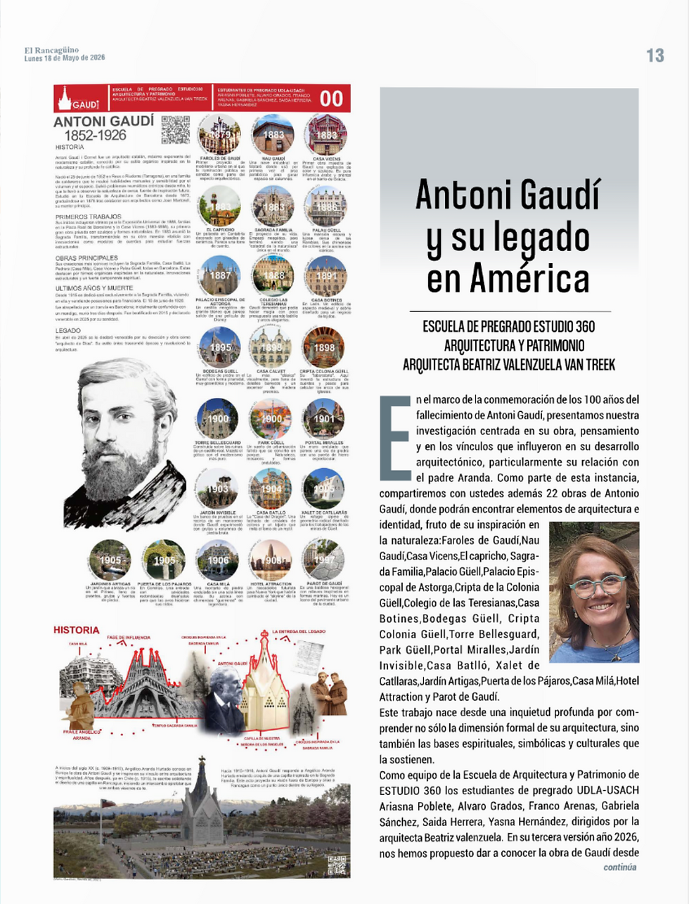 Antonio Gaudí y su legando en América