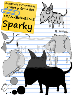 PLANTILLA PELICULAS DISNEY FRANKENWEENIE SPARKY GOMA EVA FIELTRO GRATIS.png