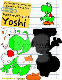PLANTILLA_DIBUJOS_ANIMADOS_VIDEOJUEGOS_SUPERMARIO_BROS_YOSHI_GOMA_EVA_FIELTRO_GRATIS_MOLDE_PATRÓN_YO
