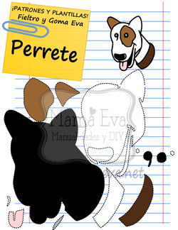 PLANTILLA DE PERRO DE GOMA EVA