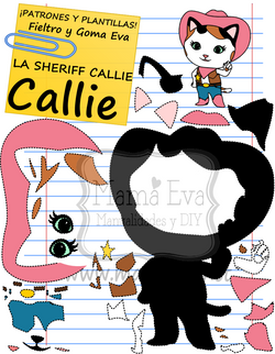 PLANTILLA DIBUJOS ACTUALES SHERIFF CALLIE CALLIE GOMA EVA FIELTRO GRATIS