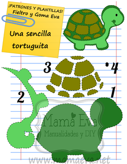 PLANTILLA DE TORTUGA DE GOMA EVA O FIELTRO 2.png