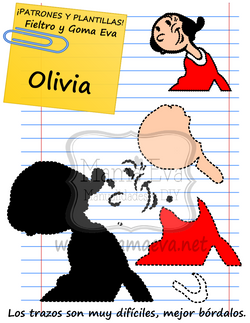 PLANTILLA DIBUJOS VINTAGE POPEYE EL MARINO OLIVIA GOMA EVA FIELTRO GRATIS.png