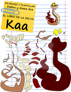PLANTILLA PELICULAS DISNEY LIBRO DE LA SELVA KAA GOMA EVA FIELTRO GRATIS.png