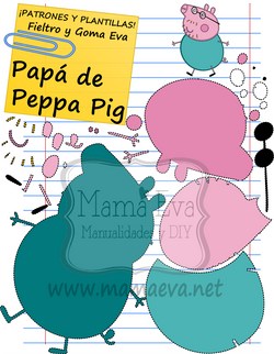 PLANTILLA DIBUJOS ACTUAL PEPPA PIG PAPA GOMA EVA FIELTRO GRATIS.png