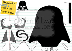 PLANTILLAS_PERSONAJES_CLÁSICOS_STAR_WARS_DARTH_VADER_GOMA_EVA_FIELTRO_GRATIS
