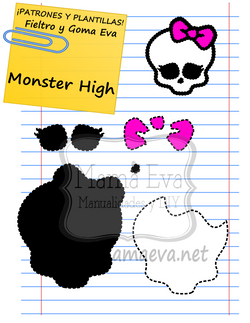 PLANTILLA DIBUJOS ACTUAL MONSTER HIGH LOGO ICONO GOMA EVA FIELTRO GRATIS.png