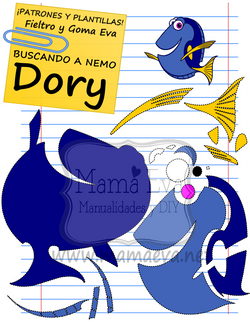 PLANTILLA PELICULAS DISNEY BUSCANDO A NEMO DORY GOMA EVA FIELTRO GRATIS.png