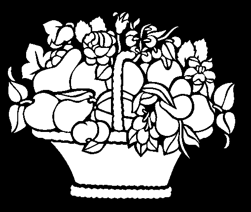 Plantilla para estarcir de frutas