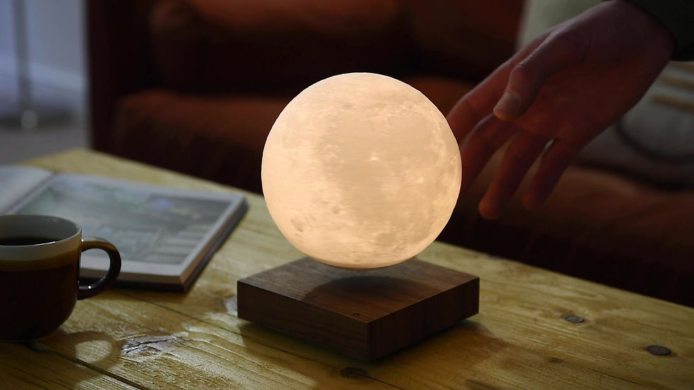 Thumbnail: Gingko Smart Moon Lamp - Walnut Base
