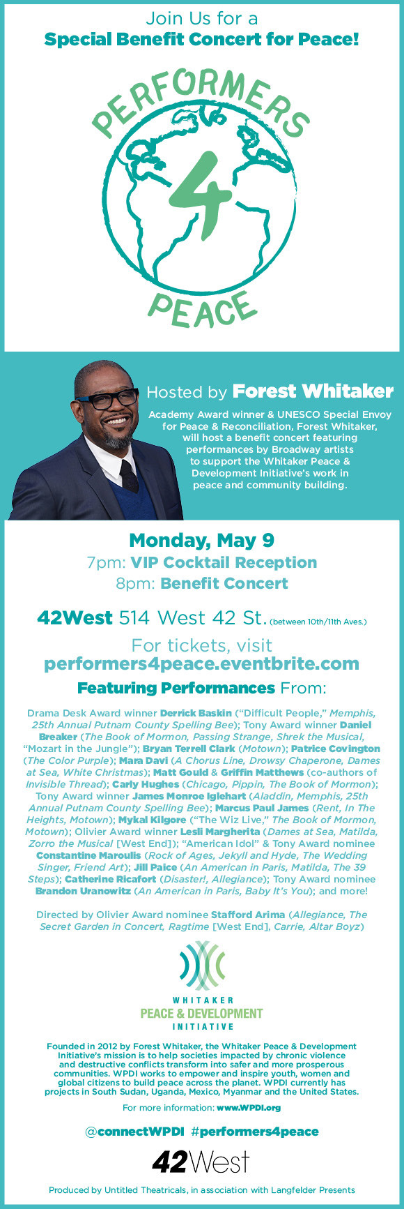 Performers 4 Peace - Forest Whitaker - The Culture News