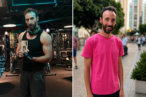 BEFORE AND AFTER PICTURE OF ME