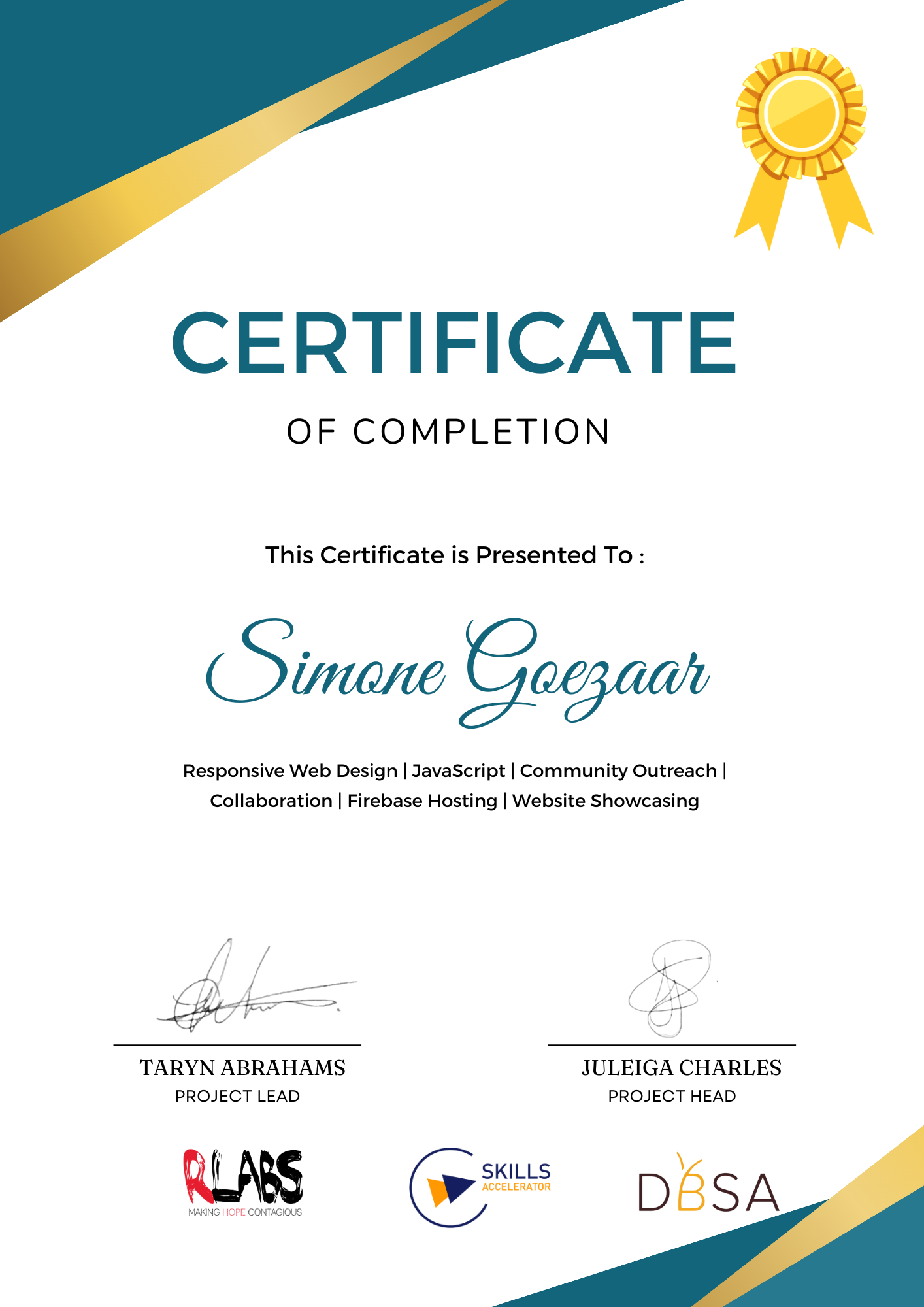 Web Development Certificate