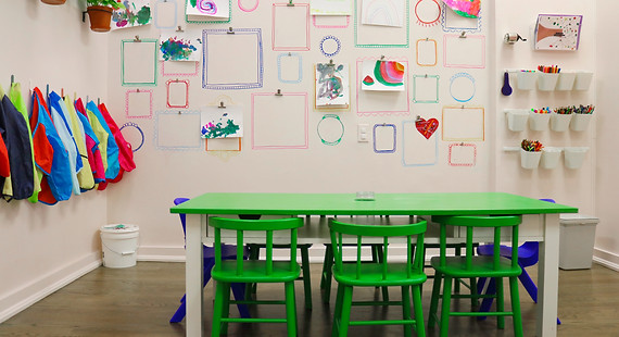 indoor playground art area creative play kids art