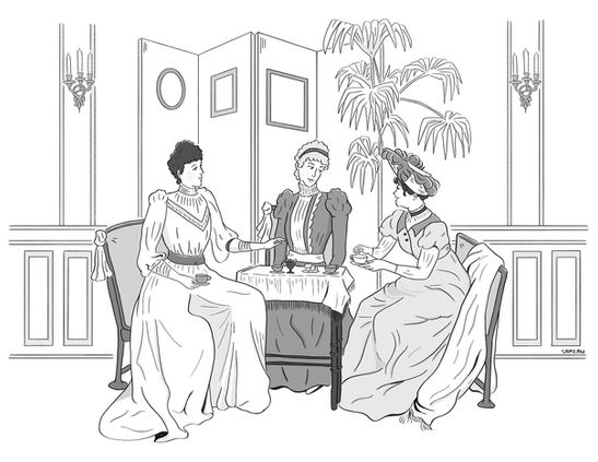 Formal Afternoon Tea c1850